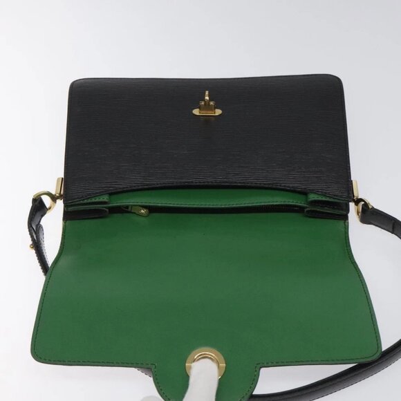 LOUIS VUITTON Epi Free Run Shoulder Bag Green Black - Picture 11 of 15